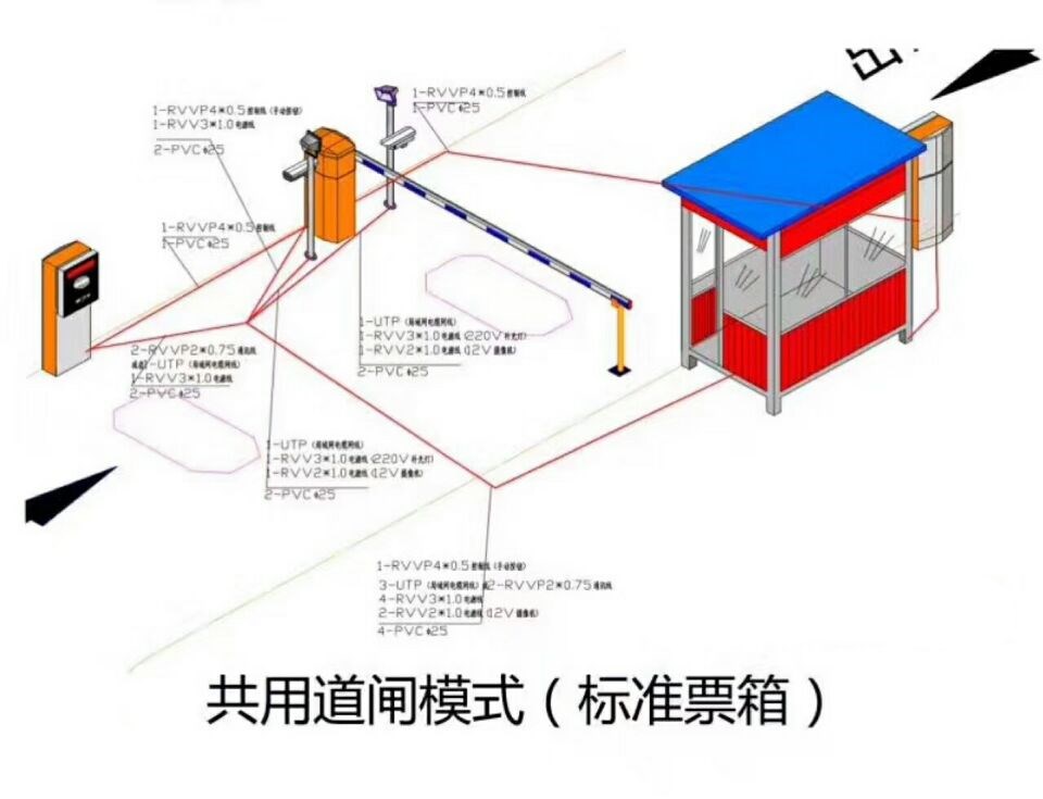 林甸县单通道模式停车系统